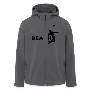 beach volleyball Beachvolleyball - Recycelte Männer Softshell-Jacke von Stanley/Stella - Anthrazit - Vorne - AI Model Male 185 light (185cm)