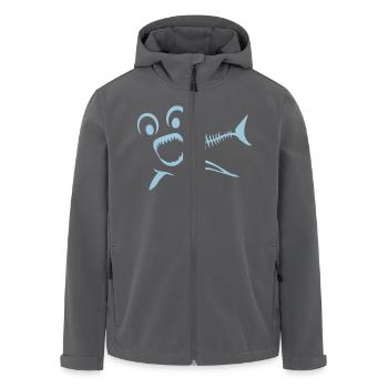 Fisch Fisch Knochenkamm Fischgräte Erfor - Recycelte Männer Softshell-Jacke von Stanley/Stella - Anthrazit - Vorne - AI Model Male 185 light (185cm)