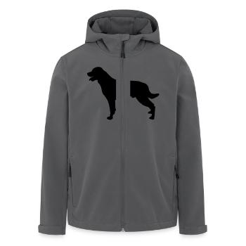 Rottweiler - Recycelte Männer Softshell-Jacke von Stanley/Stella - Anthrazit - Vorne - AI Model Male 185 light (185cm)