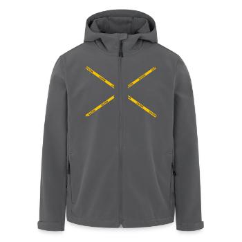 CAUTION - OUT OF ORDER - Recycelte Männer Softshell-Jacke von Stanley/Stella - Anthrazit - Vorne - AI Model Male 185 light (185cm)