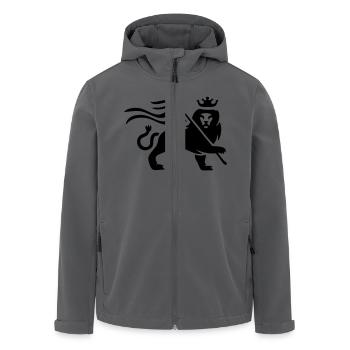 Reggae lion - Recycelte Männer Softshell-Jacke von Stanley/Stella - Anthrazit - Vorne - AI Model Male 185 light (185cm)