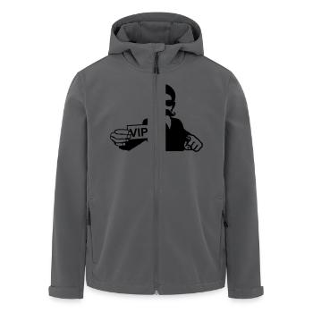 vip moustache - Recycelte Männer Softshell-Jacke von Stanley/Stella - Anthrazit - Vorne - AI Model Male 185 light (185cm)