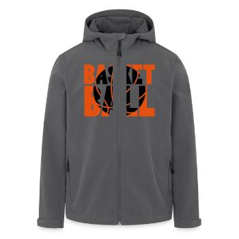 Basket Ball - Recycelte Männer Softshell-Jacke von Stanley/Stella - Anthrazit - Vorne - AI Model Male 185 light (185cm)