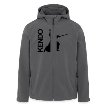 Kendo,Kampfsport,Schwert,Maske,Schwertkampf - Recycelte Männer Softshell-Jacke von Stanley/Stella - Anthrazit - Vorne - AI Model Male 185 light (185cm)