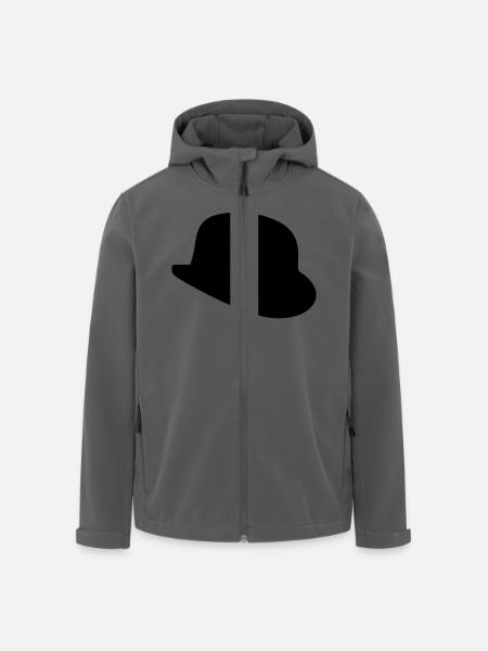 Hut - Recycelte Männer Softshell-Jacke von Stanley/Stella - Anthrazit