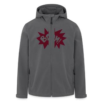 Boom Explosion explosion boom geek gamer fun quote - Recycelte Männer Softshell-Jacke von Stanley/Stella - Anthrazit - Vorne - AI Model Male 185 light (185cm)