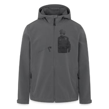 Bekannte Personen: Sergeant Pepperspray - Recycelte Männer Softshell-Jacke von Stanley/Stella - Anthrazit - Vorne - AI Model Male 185 light (185cm)