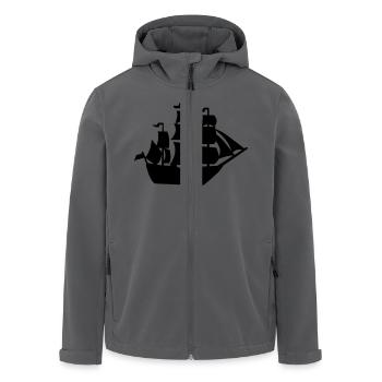 Segelschiff - Recycelte Männer Softshell-Jacke von Stanley/Stella - Anthrazit - Vorne - AI Model Male 185 light (185cm)