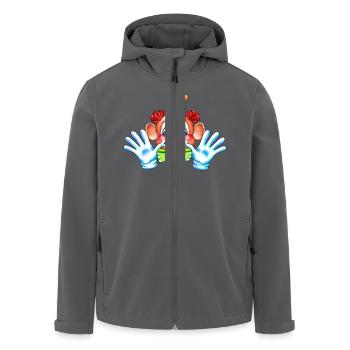 Clown - Recycelte Männer Softshell-Jacke von Stanley/Stella - Anthrazit - Vorne - AI Model Male 185 light (185cm)