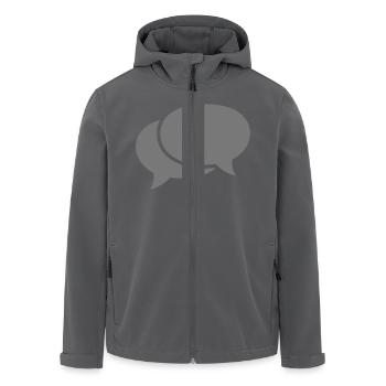 Sprechblasen - Recycelte Männer Softshell-Jacke von Stanley/Stella - Anthrazit - Vorne - AI Model Male 185 light (185cm)