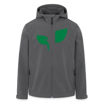 Pflanze - Recycelte Männer Softshell-Jacke von Stanley/Stella - Anthrazit - Vorne - AI Model Male 185 light (185cm)