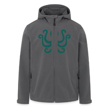 Krake - Recycelte Männer Softshell-Jacke von Stanley/Stella - Anthrazit - Vorne - AI Model Male 185 light (185cm)