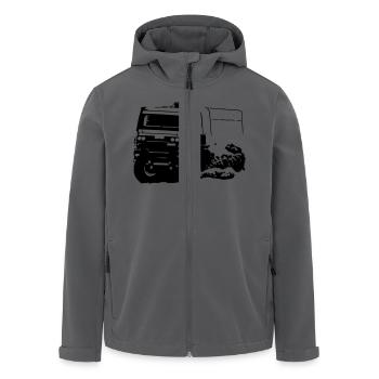Rally Dakar - Truck Race - Recycelte Männer Softshell-Jacke von Stanley/Stella - Anthrazit - Vorne - AI Model Male 185 light (185cm)
