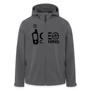 Geocaching - Recycelte Männer Softshell-Jacke von Stanley/Stella - Anthrazit - Vorne - AI Model Male 185 light (185cm)