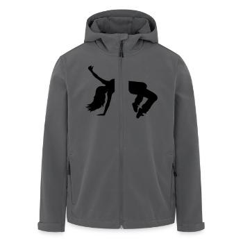 Breakdance - Recycelte Männer Softshell-Jacke von Stanley/Stella - Anthrazit - Vorne - AI Model Male 185 light (185cm)