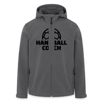 Handball - Recycelte Männer Softshell-Jacke von Stanley/Stella - Anthrazit - Vorne - AI Model Male 185 light (185cm)