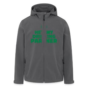 Drinking partner - Recycelte Männer Softshell-Jacke von Stanley/Stella - Anthrazit - Vorne - AI Model Male 185 light (185cm)