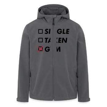 single taken gym - Recycelte Männer Softshell-Jacke von Stanley/Stella - Anthrazit - Vorne - AI Model Male 185 light (185cm)