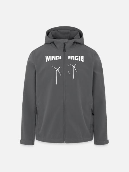 Windenergie Windräder - Recycelte Männer Softshell-Jacke von Stanley/Stella - Anthrazit