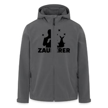 Zauberer - Recycelte Männer Softshell-Jacke von Stanley/Stella - Anthrazit - Vorne - AI Model Male 185 light (185cm)