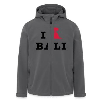 I Love Bali - Mount Agung - Recycelte Männer Softshell-Jacke von Stanley/Stella - Anthrazit - Vorne - AI Model Male 185 light (185cm)