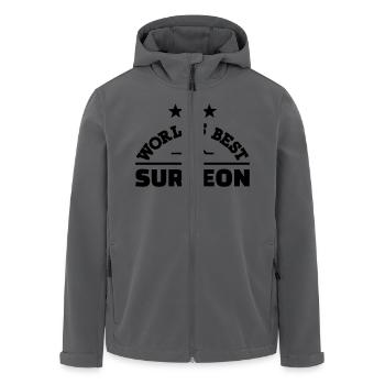 Chirurg - Recycelte Männer Softshell-Jacke von Stanley/Stella - Anthrazit - Vorne - AI Model Male 185 light (185cm)