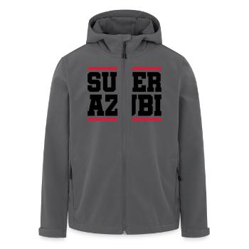 super azubi - Recycelte Männer Softshell-Jacke von Stanley/Stella - Anthrazit - Vorne - AI Model Male 185 light (185cm)