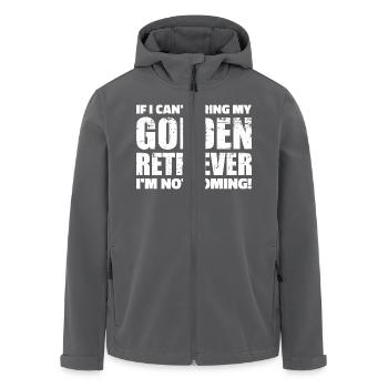 Golden Retriever - Recycelte Männer Softshell-Jacke von Stanley/Stella - Anthrazit - Vorne - AI Model Male 185 light (185cm)