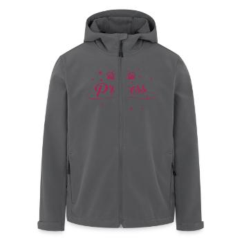 Princess, Crowns, Hearts, Hen Nights, Bachelorette - Recycelte Männer Softshell-Jacke von Stanley/Stella - Anthrazit - Vorne - AI Model Male 185 light (185cm)