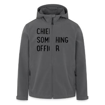 Chief Something Officer - Recycelte Männer Softshell-Jacke von Stanley/Stella - Anthrazit - Vorne - AI Model Male 185 light (185cm)