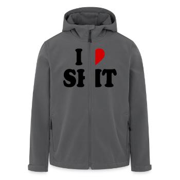 I love shit - Recycelte Männer Softshell-Jacke von Stanley/Stella - Anthrazit - Vorne - AI Model Male 185 light (185cm)