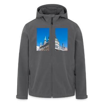 Notre Dame de Bon Secours Chapel, Montréal, Québec - Recycelte Männer Softshell-Jacke von Stanley/Stella - Anthrazit - Vorne - AI Model Male 185 light (185cm)