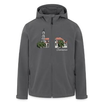 Benediktinerabtei // Ottobeuren // Illustration - Recycelte Männer Softshell-Jacke von Stanley/Stella - Anthrazit - Vorne - AI Model Male 185 light (185cm)