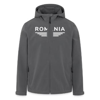 Bukarest T-Shirt für Rumänien Fans - Recycelte Männer Softshell-Jacke von Stanley/Stella - Anthrazit - Vorne - AI Model Male 185 light (185cm)