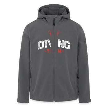 Diving Team - Recycelte Männer Softshell-Jacke von Stanley/Stella - Anthrazit - Vorne - AI Model Male 185 light (185cm)