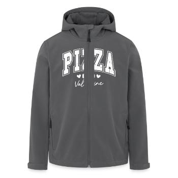 Valentinstag Geschenk Pizza Is My Valentine Lustig - Recycelte Männer Softshell-Jacke von Stanley/Stella - Anthrazit - Vorne - AI Model Male 185 light (185cm)