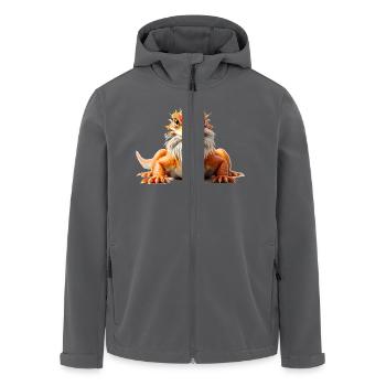 Bearded dragon orange white beard reptiles animal - Recycelte Männer Softshell-Jacke von Stanley/Stella - Anthrazit - Vorne - AI Model Male 185 light (185cm)