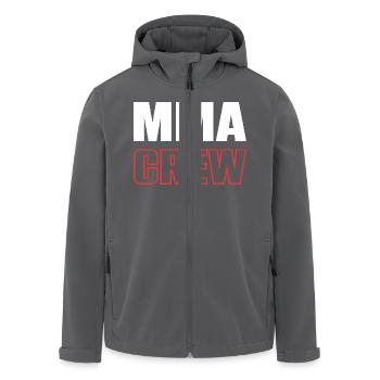 Mma Crew - Recycelte Männer Softshell-Jacke von Stanley/Stella - Anthrazit - Vorne - AI Model Male 185 light (185cm)