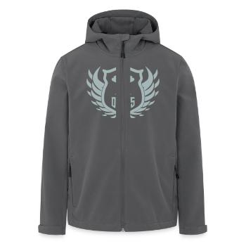 darts crest - Recycelte Männer Softshell-Jacke von Stanley/Stella - Anthrazit - Vorne - AI Model Male 185 light (185cm)