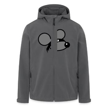 Maus Böse Räuber Ninja Überfall Dieb Tuch Augen - Recycelte Männer Softshell-Jacke von Stanley/Stella - Anthrazit - Vorne - AI Model Male 185 light (185cm)
