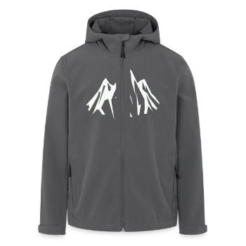 berge - Recycelte Männer Softshell-Jacke von Stanley/Stella - Anthrazit - Vorne - AI Model Male 185 light (185cm)