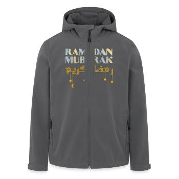 Ramadan Mubarak - Recycelte Männer Softshell-Jacke von Stanley/Stella - Anthrazit - Vorne - AI Model Male 185 light (185cm)