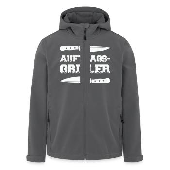 auftragsgriller 1 - Recycelte Männer Softshell-Jacke von Stanley/Stella - Anthrazit - Vorne - AI Model Male 185 light (185cm)