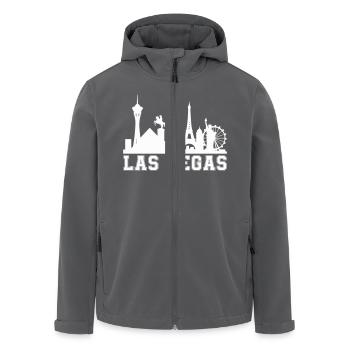 vegas skyline - Recycelte Männer Softshell-Jacke von Stanley/Stella - Anthrazit - Vorne - AI Model Male 185 light (185cm)