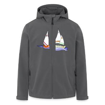 Segelboot - Recycelte Männer Softshell-Jacke von Stanley/Stella - Anthrazit - Vorne - AI Model Male 185 light (185cm)