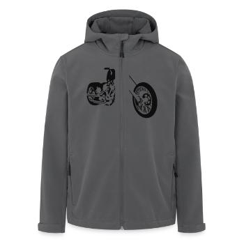 Chopper - Recycelte Männer Softshell-Jacke von Stanley/Stella - Anthrazit - Vorne - AI Model Male 185 light (185cm)