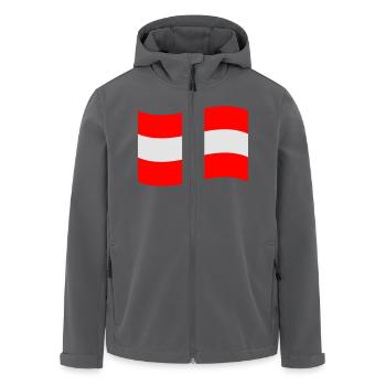Österreich - Recycelte Männer Softshell-Jacke von Stanley/Stella - Anthrazit - Vorne - AI Model Male 185 light (185cm)