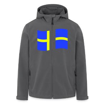 Schweden - Recycelte Männer Softshell-Jacke von Stanley/Stella - Anthrazit - Vorne - AI Model Male 185 light (185cm)