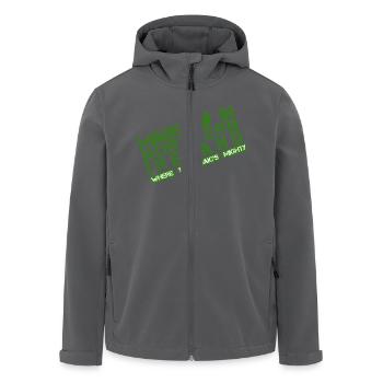 Made in Nordirland - Recycelte Männer Softshell-Jacke von Stanley/Stella - Anthrazit - Vorne - AI Model Male 185 light (185cm)
