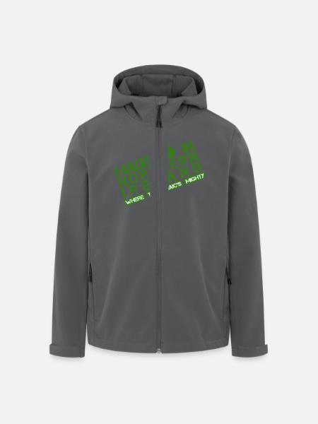 Made in Nordirland - Recycelte Männer Softshell-Jacke von Stanley/Stella - Anthrazit